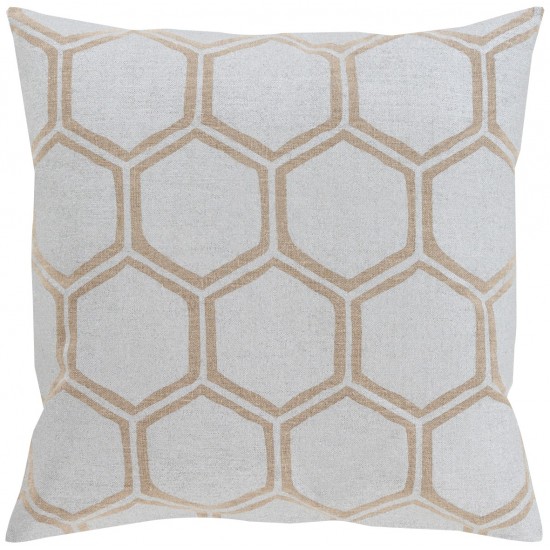 Surya Metallic Stamped MS-003 20" x 20" Pillow Cover