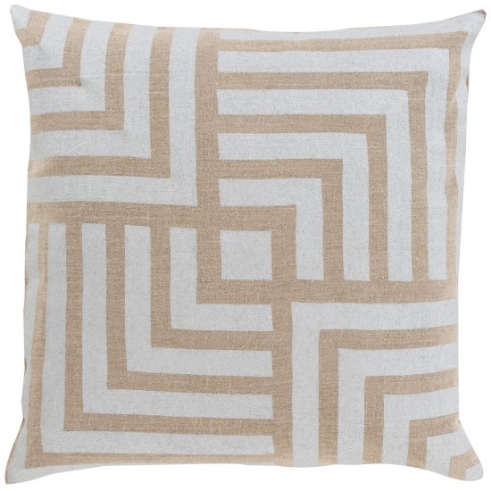 Surya Metallic Stamped MS-004 18" x 18" Pillow Cover