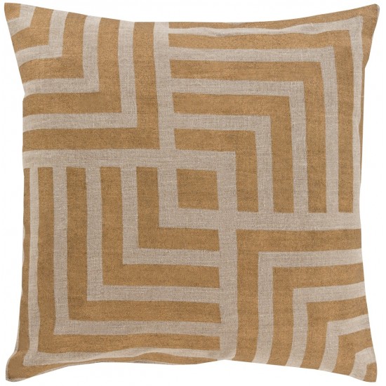 Surya Metallic Stamped MS-006 18" x 18" Pillow Cover