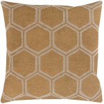 Surya Metallic Stamped MS-007 20" x 20" Pillow Cover