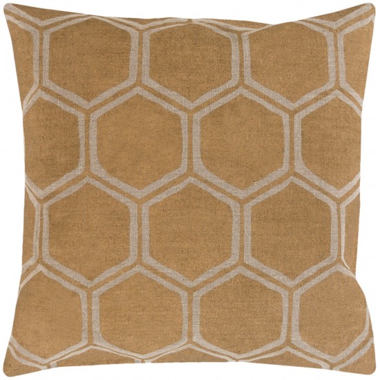 Surya Metallic Stamped MS-007 20" x 20" Pillow Cover