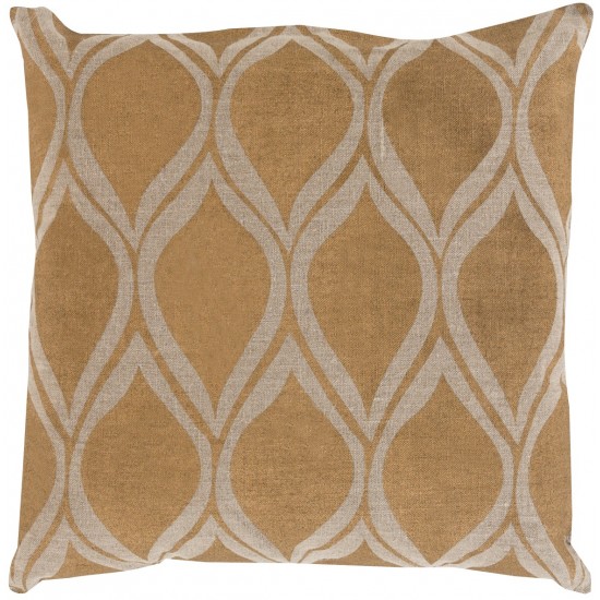 Surya Metallic Stamped MS-008 18" x 18" Pillow Cover