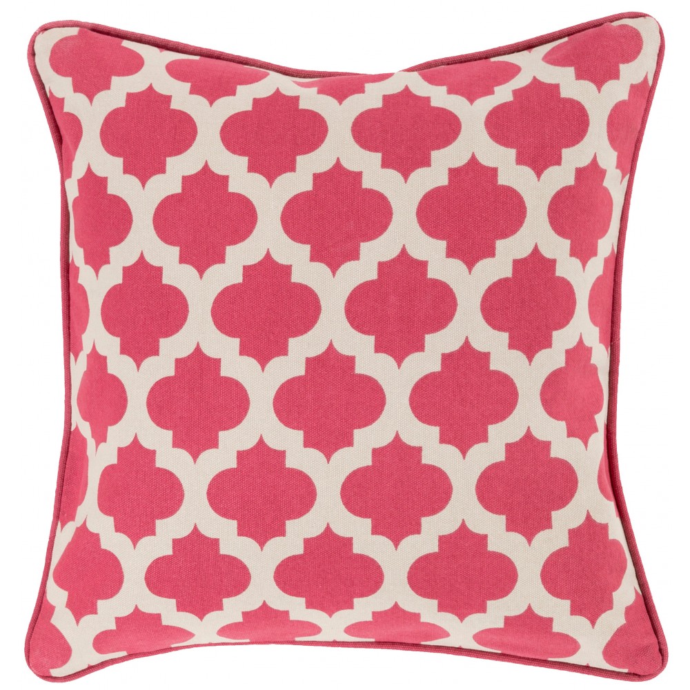 Surya Morrocan Printed Lattice MPL-006 20" x 20" Pillow Cover Surya Morrocan Printed Lattice MPL-006 20" x 20" Pillow Cover