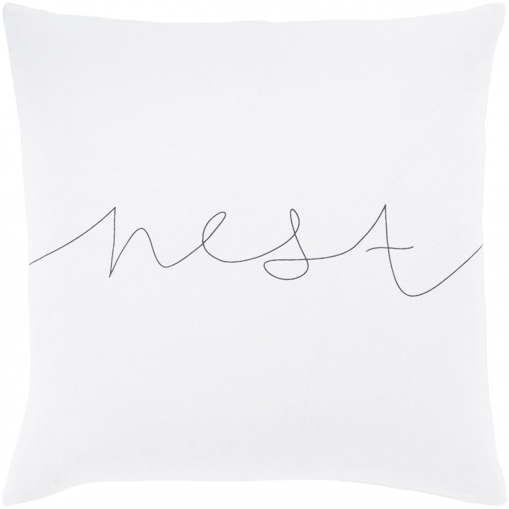 Surya Motto MTT-001 18" x 18" Pillow Cover Surya Motto MTT-001 18" x 18" Pillow Cover