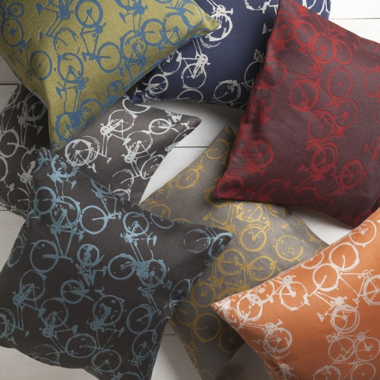 Surya Pedal Power PDP-003 13" x 19" Pillow Cover
