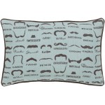 Surya Wax that Stache WTS-003 13" x 19" Pillow Cover