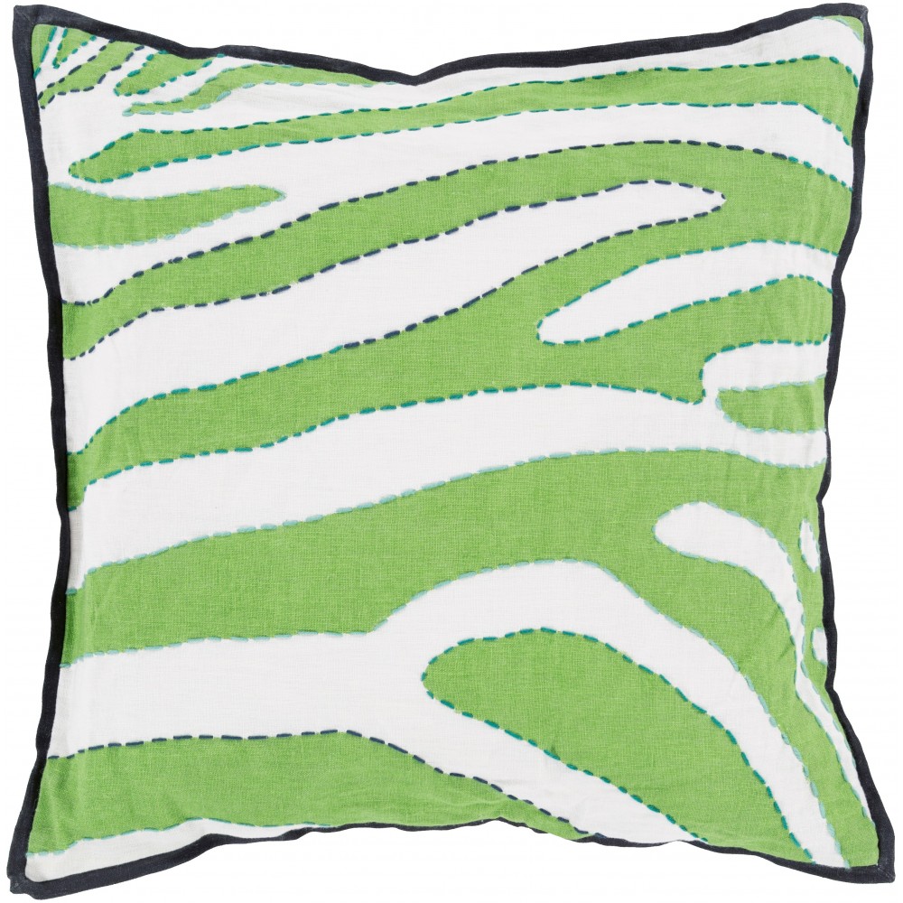 Surya Zebra LD-040 18" x 18" Pillow Cover Surya Zebra LD-040 18" x 18" Pillow Cover