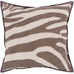 Surya Zebra LD-041 20" x 20" Pillow Cover