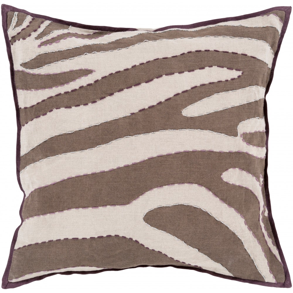 Surya Zebra LD-041 20" x 20" Pillow Cover Surya Zebra LD-041 20" x 20" Pillow Cover
