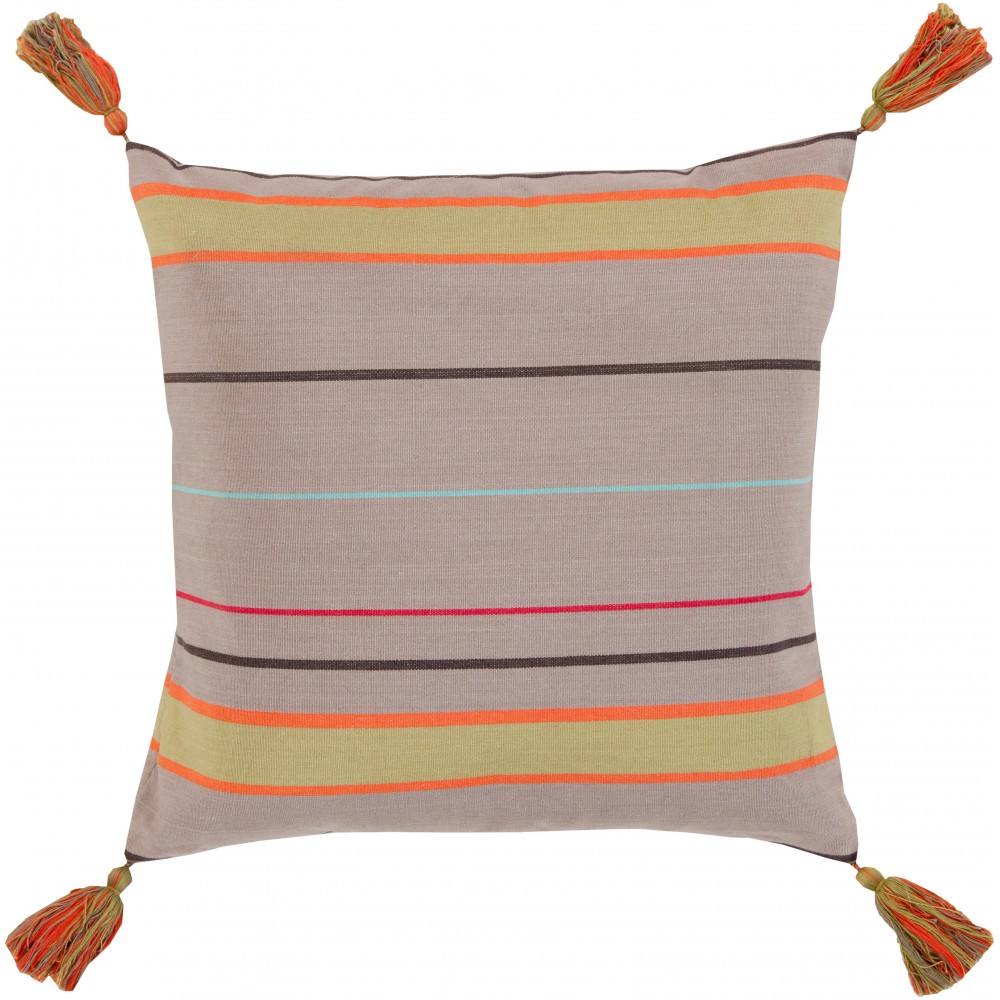 Surya Stadda Stripe SS-001 18" x 18" Pillow Cover Surya Stadda Stripe SS-001 18" x 18" Pillow Cover