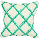 Surya Bamboo Lattice FBB-001 20" x 20" Pillow Kit