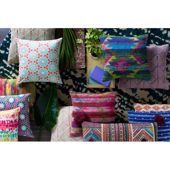 Surya Technicolor TEC-023 20" x 20" Pillow Cover