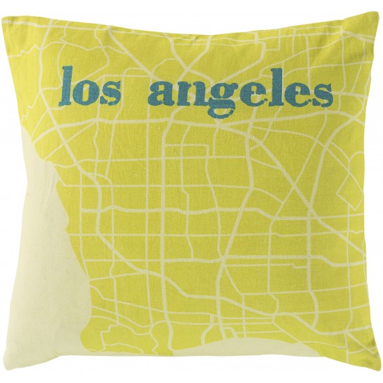 Surya City Maps SY-016 18" x 18" Pillow Kit