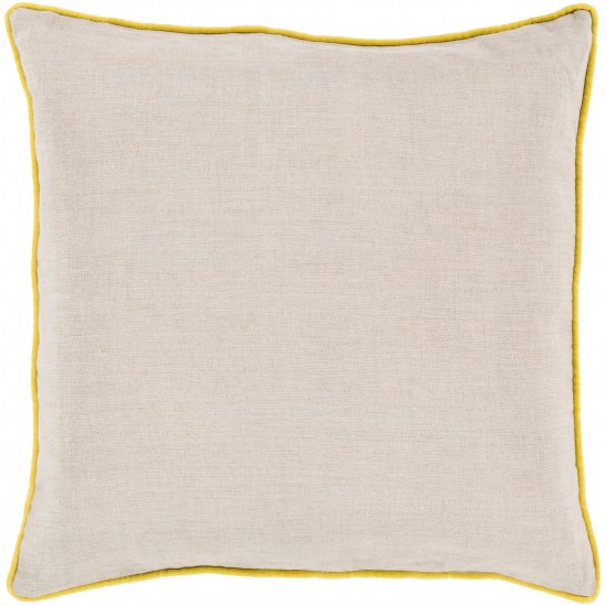 Surya Linen Piped LP-003 22" x 22" Pillow Kit