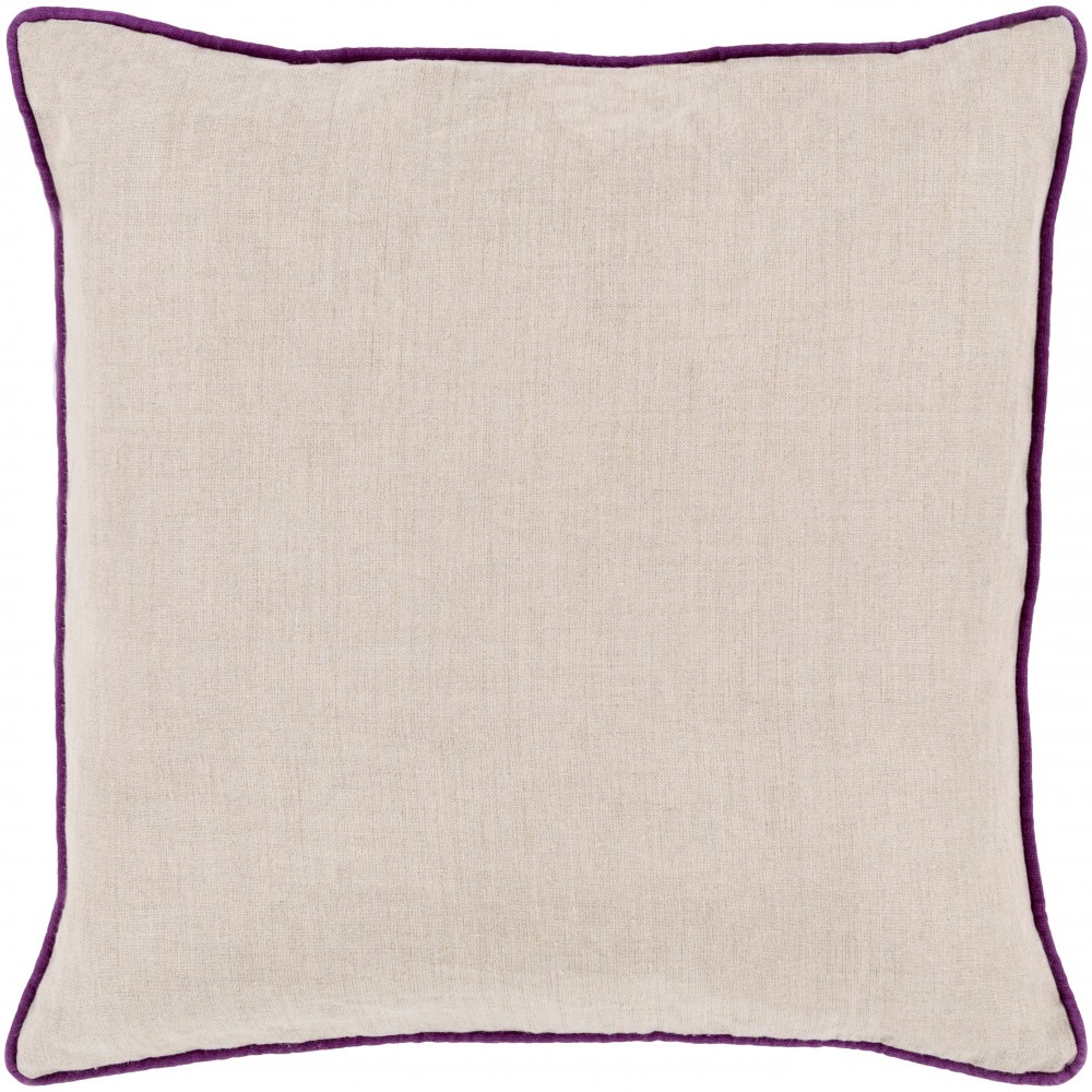 Surya Linen Piped LP-007 22" x 22" Pillow Kit