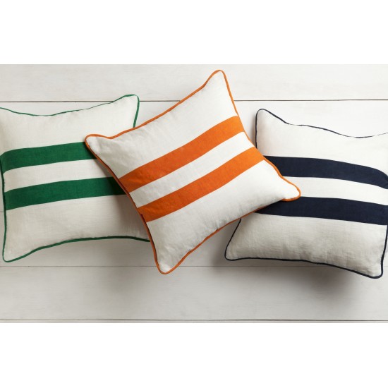 Surya Linen Stripe LS-006 18" x 18" Pillow Kit