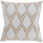 Surya Metallic Stamped MS-001 18" x 18" Pillow Kit