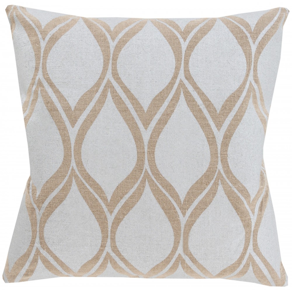 Surya Metallic Stamped MS-001 18" x 18" Pillow Kit