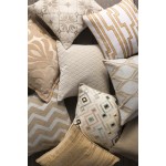 Surya Metallic Stamped MS-002 20" x 20" Pillow Kit