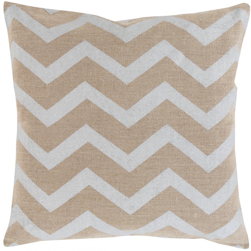 Surya Metallic Stamped MS-002 22" x 22" Pillow Kit