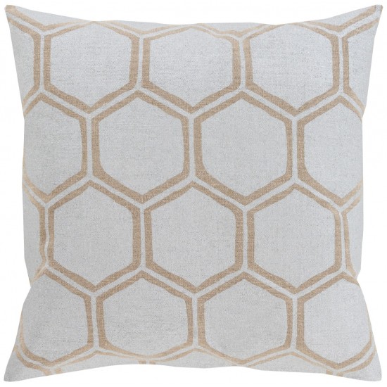 Surya Metallic Stamped MS-003 22" x 22" Pillow Kit