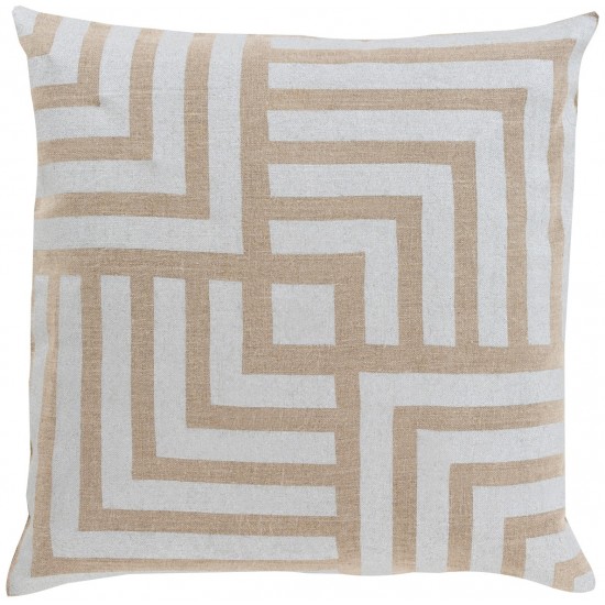 Surya Metallic Stamped MS-004 18" x 18" Pillow Kit