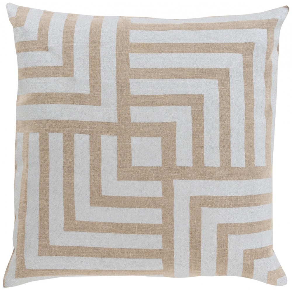 Surya Metallic Stamped MS-004 18" x 18" Pillow Kit