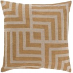 Surya Metallic Stamped MS-006 18" x 18" Pillow Kit