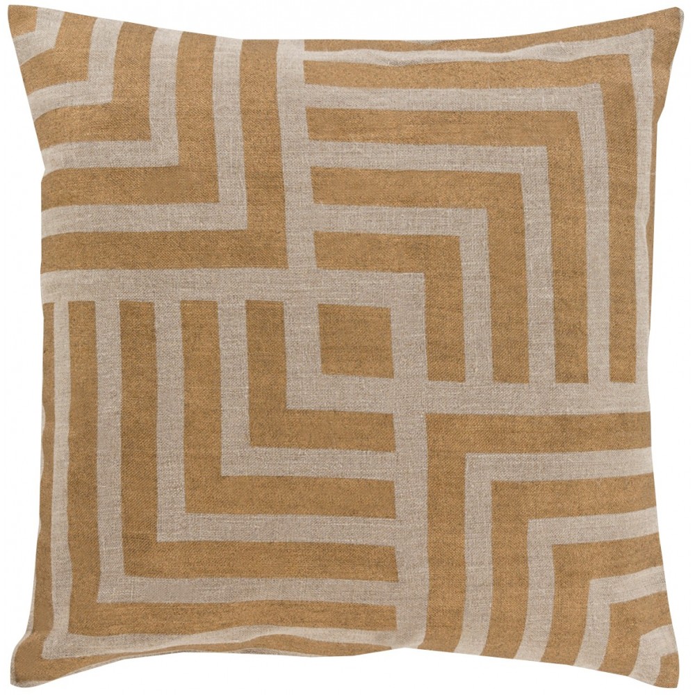 Surya Metallic Stamped MS-006 18" x 18" Pillow Kit