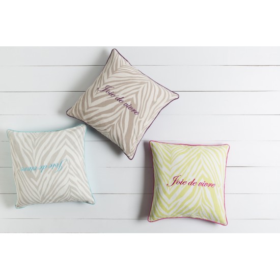 Surya Joie de Vivre JDV-003 22" x 22" Pillow Kit