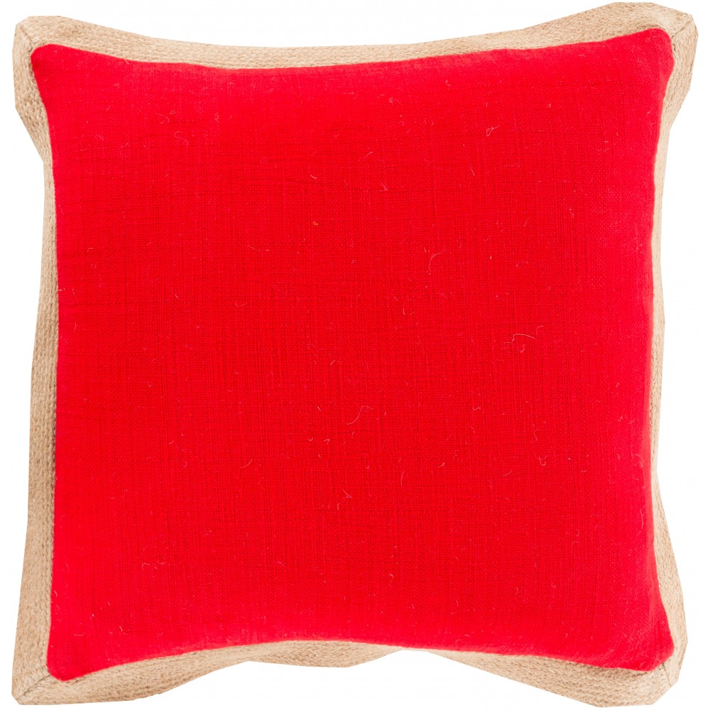 Surya Jute Flange JF-002 22" x 22" Pillow Kit