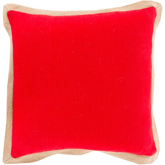 Surya Jute Flange JF-002 22" x 22" Pillow Kit