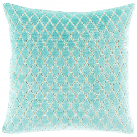 Surya Velvet Antique Lattice FBA-001 20" x 20" Pillow Kit