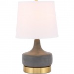 Elegant Decor Verve 1 Light Brass Table Lamp