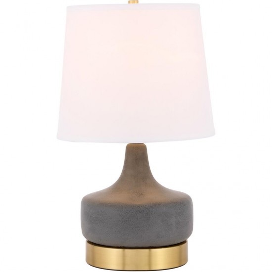 Elegant Decor Verve 1 Light Brass Table Lamp