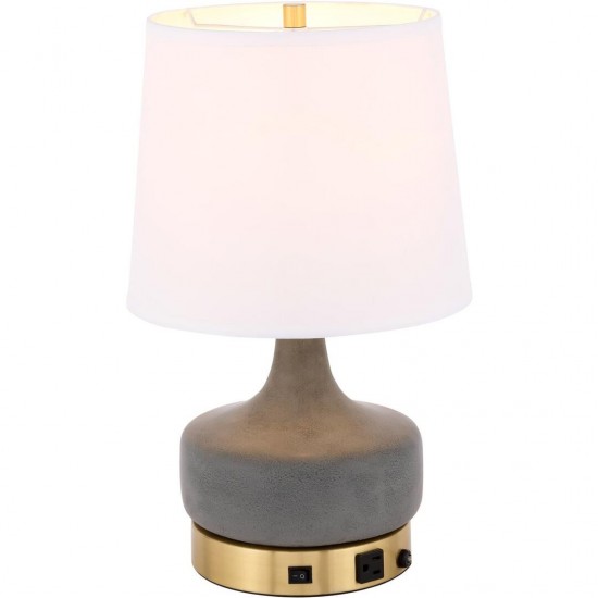 Elegant Decor Verve 1 Light Brass Table Lamp