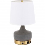 Elegant Decor Verve 1 Light Brass Table Lamp