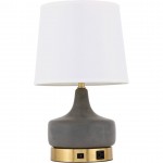 Elegant Decor Verve 1 Light Brass Table Lamp