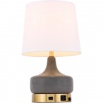 Elegant Decor Verve 1 Light Brass Table Lamp