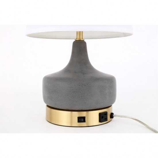 Elegant Decor Verve 1 Light Brass Table Lamp