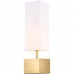 Elegant Decor Niki 1 Light Brass Table Lamp