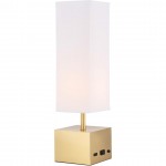 Elegant Decor Niki 1 Light Brass Table Lamp