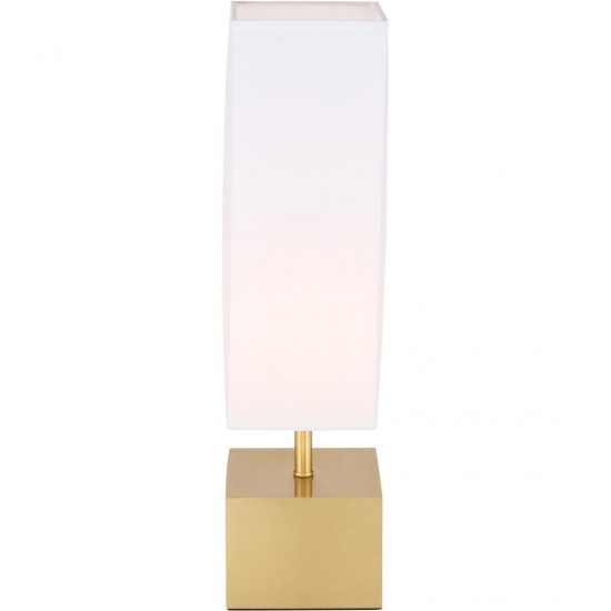 Elegant Decor Niki 1 Light Brass Table Lamp