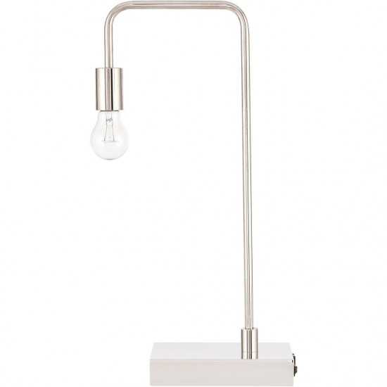 Elegant Decor Marceline 1 Light Polished Nickel Table Lamp