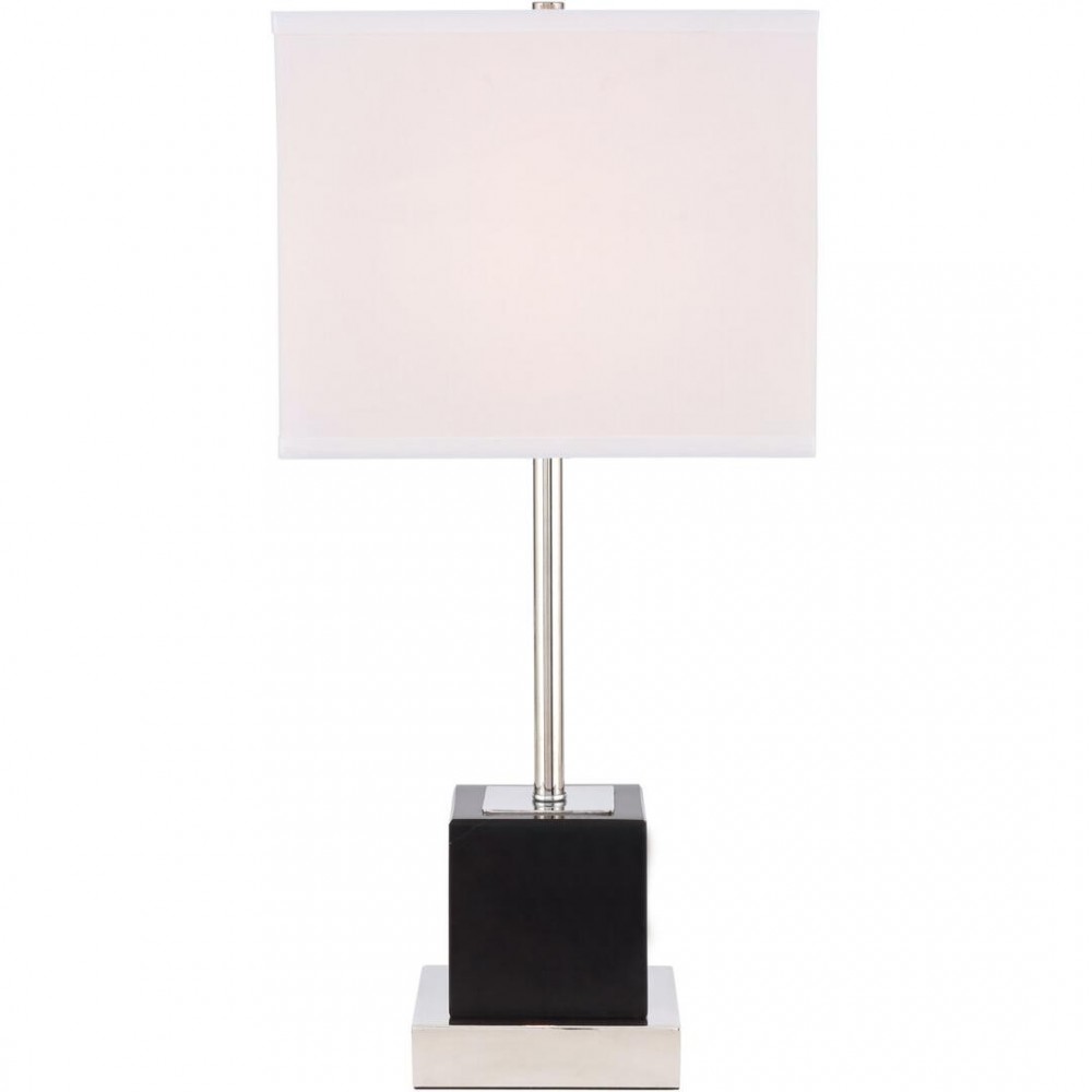 Elegant Decor Lana 1 Light Polished Nickel Table Lamp