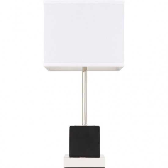 Elegant Decor Lana 1 Light Polished Nickel Table Lamp