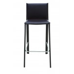 Bridget Brown Leather Counter Stool