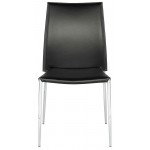 Eisner Black Leather Dining Chair