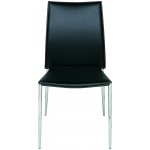 Eisner Black Leather Dining Chair