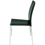 Eisner Black Leather Dining Chair